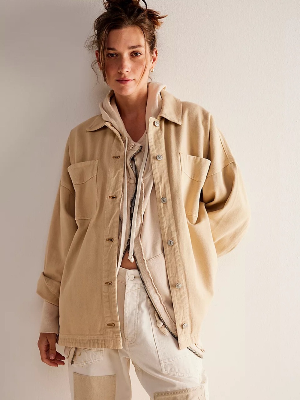 Free People Madison City Trucker Jacket